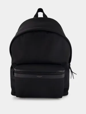 City Leather-Trimmed Backpack
