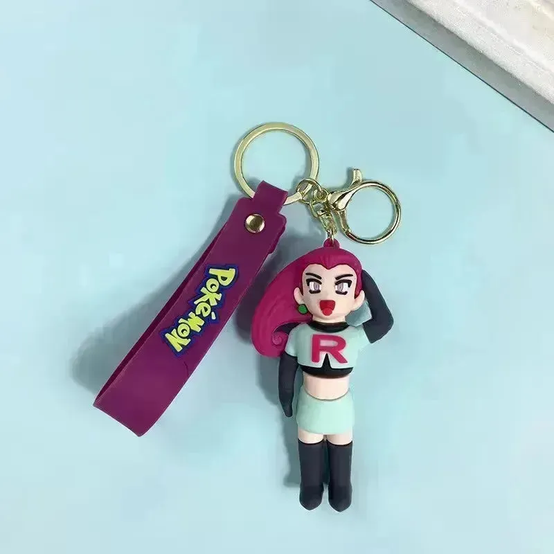 Classic Pokémon Character 3D keychain