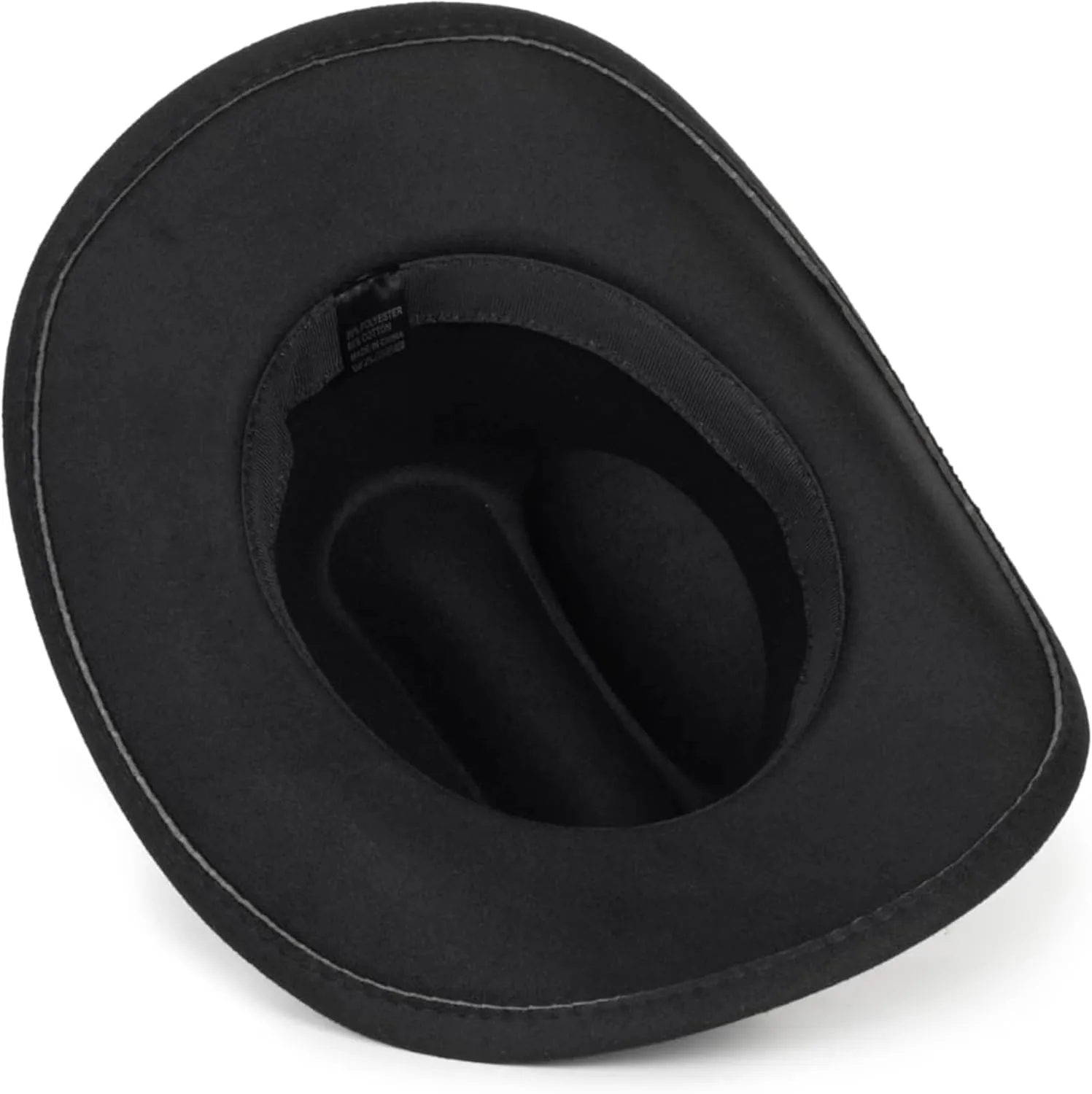 Classic Western-Cowboy-Hat Men Womens Wide Brim Cowgirl Hats Felt Fedora hat (S-M)