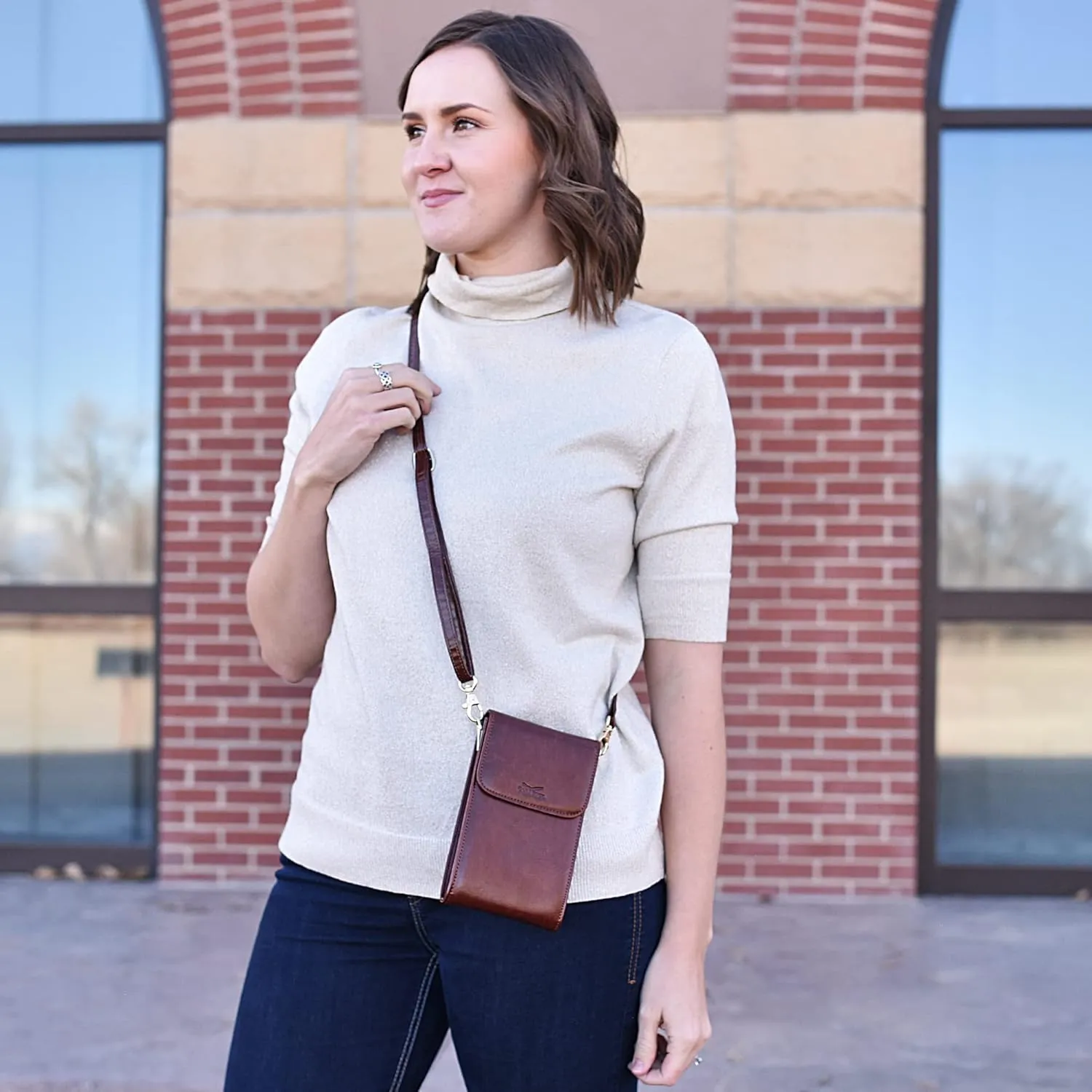 Classico Small Crossbody Phone Purse for Women - Crossbody Bag Wallet for Phone, Cards, Accessories