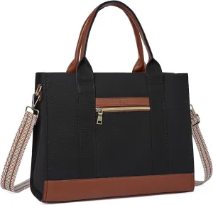 CLUCI Laptop Tote Bag for women 15.6 inch Computer Briefcase Leather Work Shoulder Bags Handbag for Office,School,Travel
