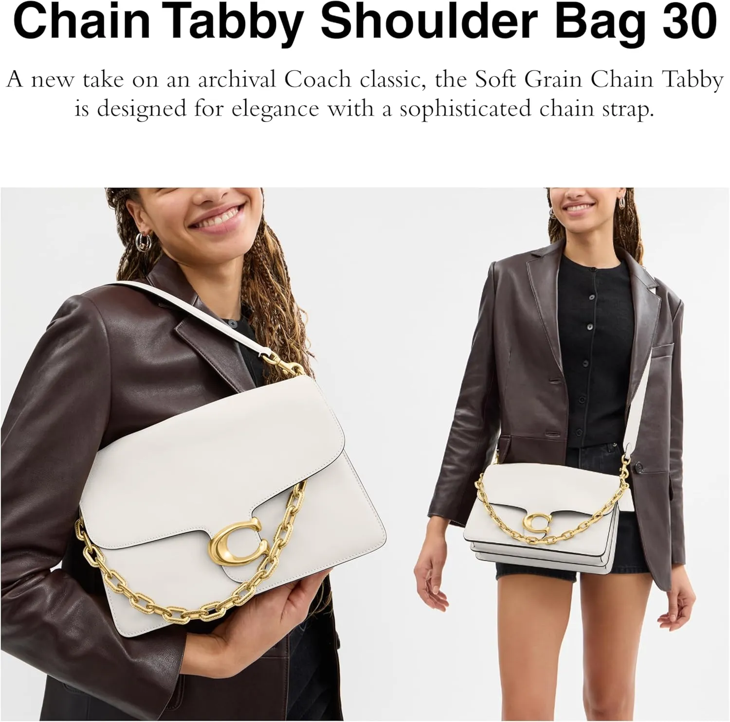 Coach Chain Tabby Shoulder Bag 30