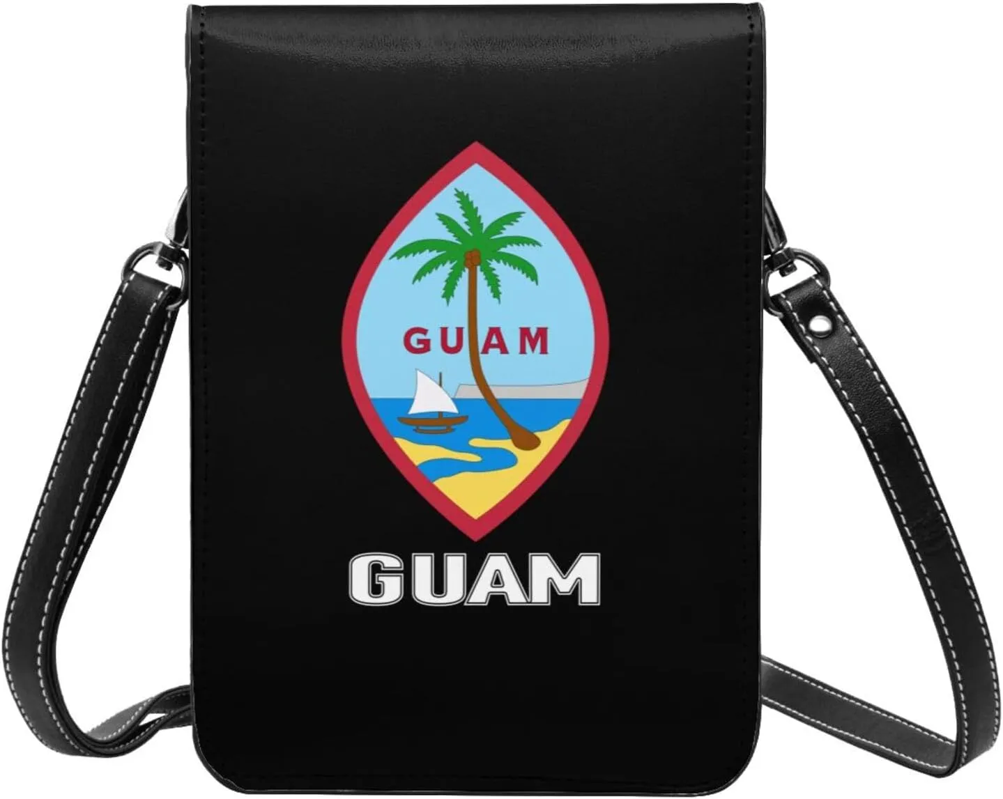 Coat of Arms of Iceland Icelander Emblem Small Crossbody Purse Cell Phone Bag for Women