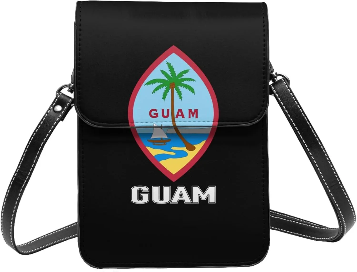 Coat of Arms of Iceland Icelander Emblem Small Crossbody Purse Cell Phone Bag for Women