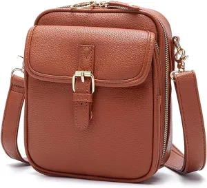 Collaborate Crossbody Leather Bag, Urvashi Crossbody Bag for Women, Comebybuy Purse Vintage Mini Messenger Bag