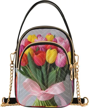 Colorful Small Handbag Crossbody Bag for Women Quilted Bags Shoulder Purse Phone Wallet Chain Bag