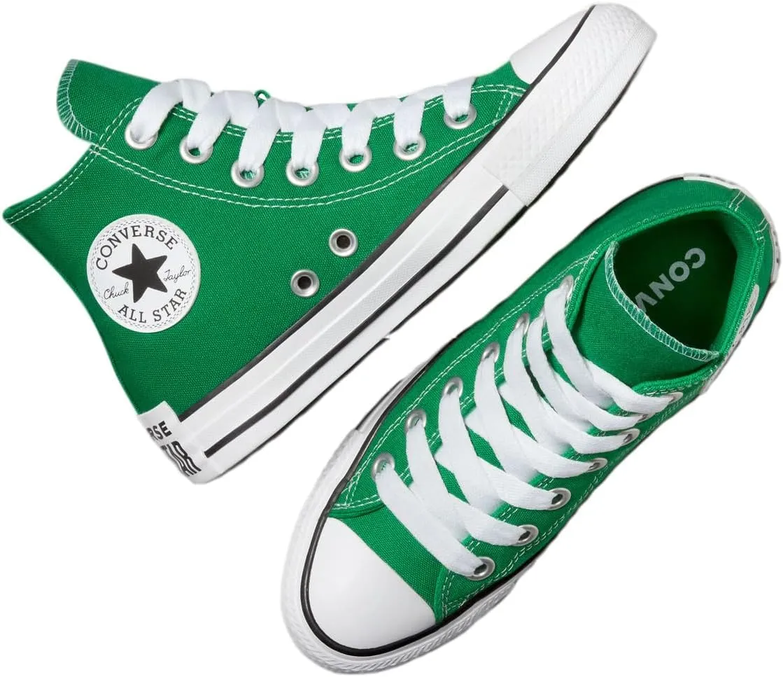 Converse Chuck Taylor All Star Sketch Big Kids High Top Sneaker (Green/White/Black, US Footwear Size System, Big Kid, Numeric, Medium, 6.5)