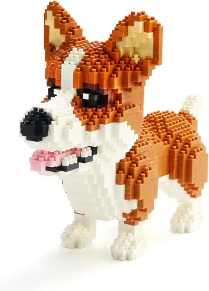 Corky Micro Building Block Dogs Mini Block Animal Dog Building Animal Set DIY 3D Block Toy Building Blocks for Kids Or Adult 1380 Pieces