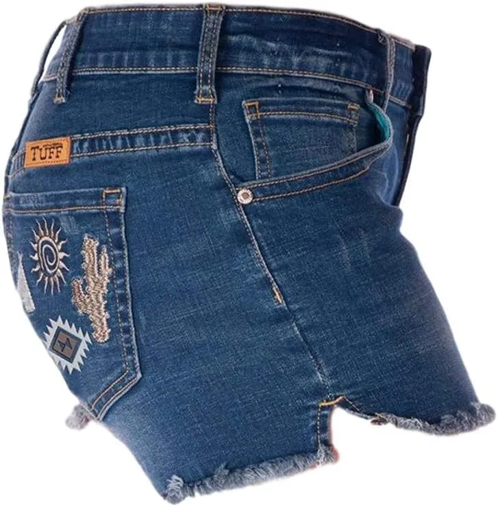 Cowgirl Tuff Western Shorts Womens Sun n' Fun Relaxed Medium SHSNFN