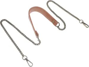 Creative Leather Shoulder Strap for Handbags Replacement Bag Strap with Chain Accessory for Bag