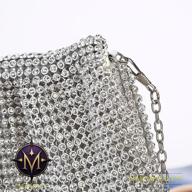 Creative Rhinestone Clutch Vertical Style Ladies