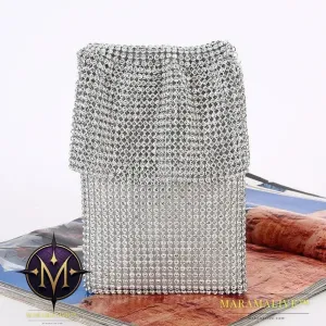 Creative Rhinestone Clutch Vertical Style Ladies