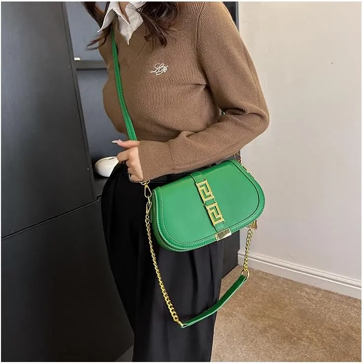 cross-body bag Premium Shoulder Chain Underarm Saddle Bag