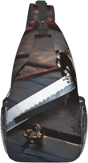 Cross Chest Bag Diagonally Sling Backpack Crossbody Shoulder Bag Labrador Sling Bag Travel Hiking Daypack