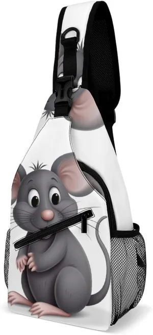 Crossbody Bag for Women Men Chest Bag Harp Seal Painting Sling Bag Crossbody Shoulder Bag Sling Backpack