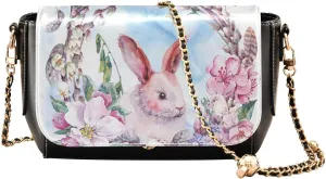 Crossbody Bags for Women Trendy Women's Black Shoulder Bag Small PU Leather Flap Cross Body Bag Handbags