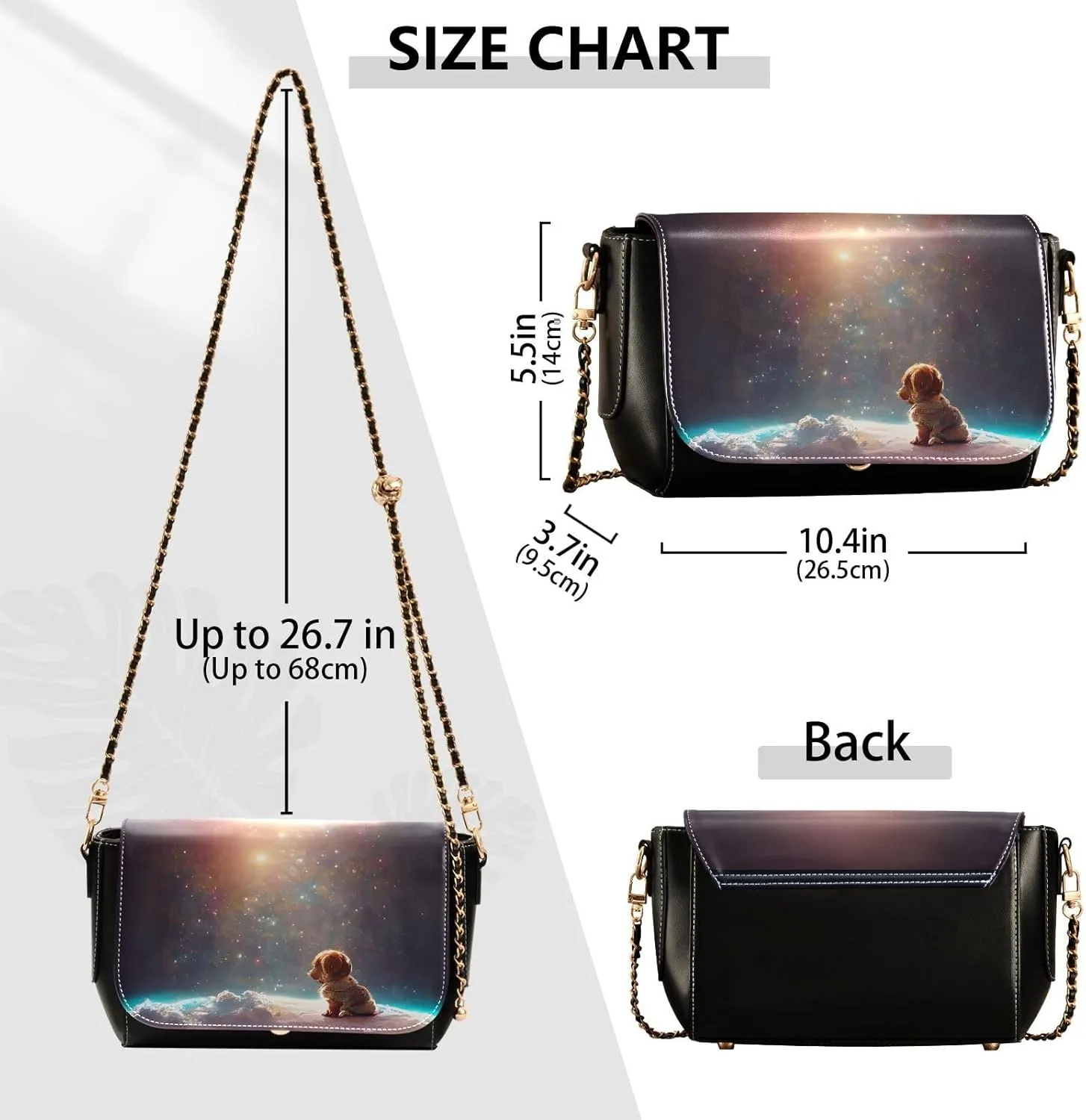 Crossbody Bags for Women Trendy Women's Black Shoulder Bag Small PU Leather Flap Cross Body Bag Handbags