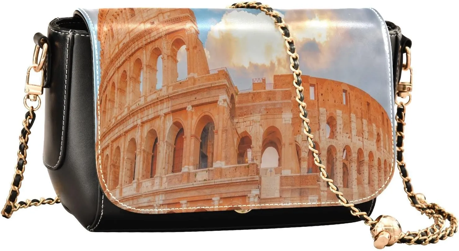 Crossbody Bags for Women Trendy Women's Black Shoulder Bag Small PU Leather Flap Cross Body Bag Handbags