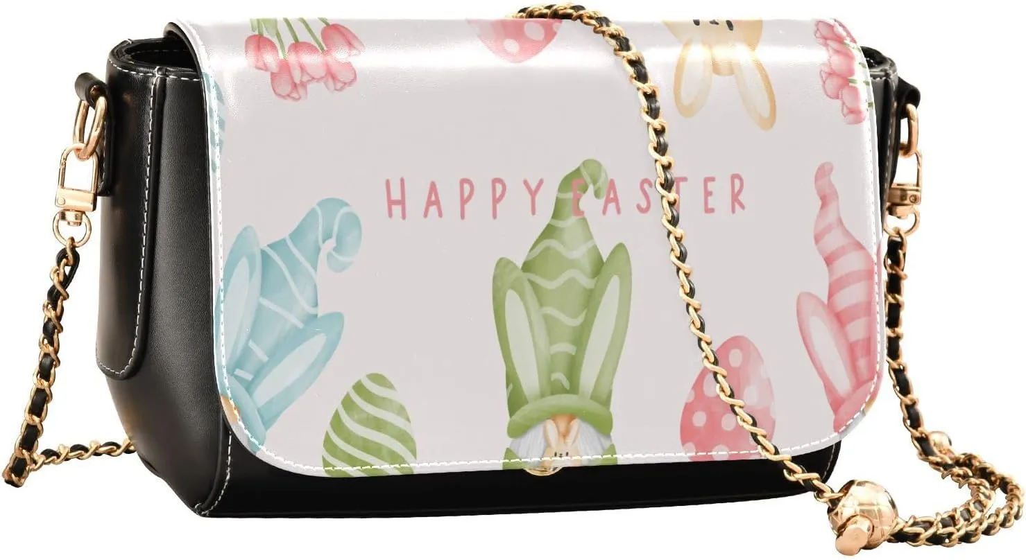 Crossbody Bags for Women Trendy Women's Black Shoulder Bag Small PU Leather Flap Cross Body Bag Handbags