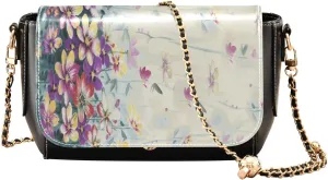 Crossbody Bags for Women Trendy Women's Black Shoulder Bag Small PU Leather Flap Cross Body Bag Handbags