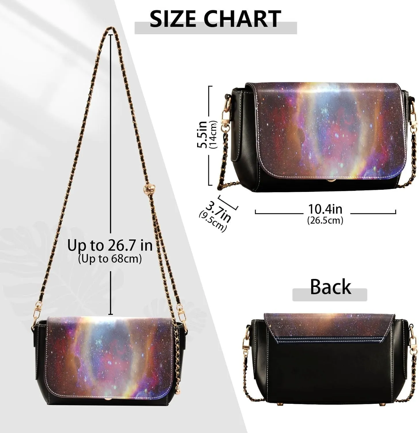 Crossbody Bags for Women Trendy Women's Black Shoulder Bag Small PU Leather Flap Cross Body Bag Handbags