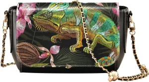 Crossbody Bags for Women Trendy Women's Black Shoulder Bag Small PU Leather Flap Cross Body Bag Handbags