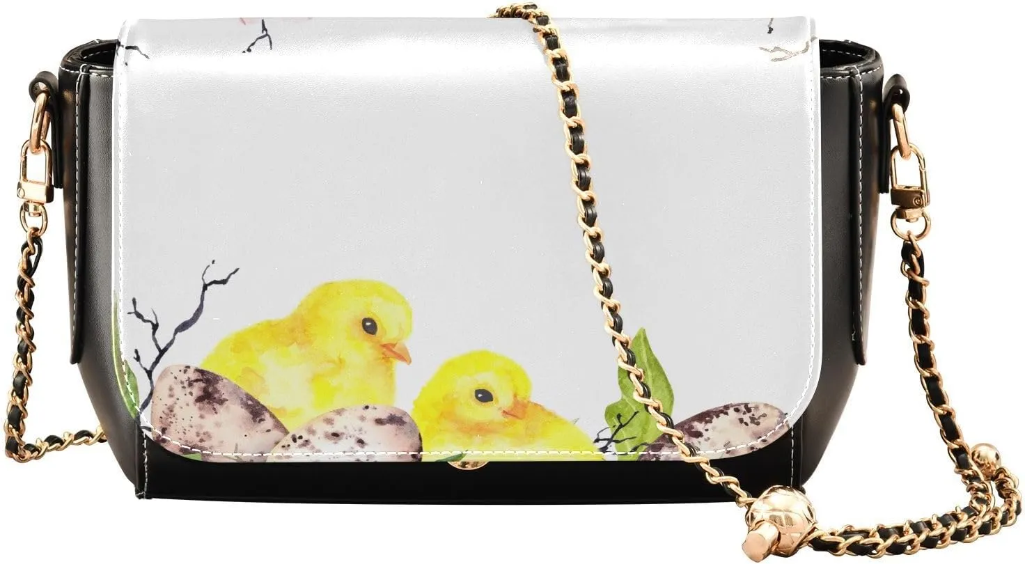 Crossbody Bags for Women Trendy Women's Black Shoulder Bag Small PU Leather Flap Cross Body Bag Handbags