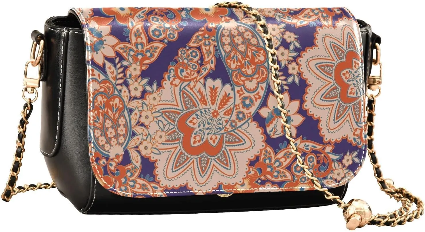 Crossbody Bags for Women Trendy Women's Black Shoulder Bag Small PU Leather Flap Cross Body Bag Handbags