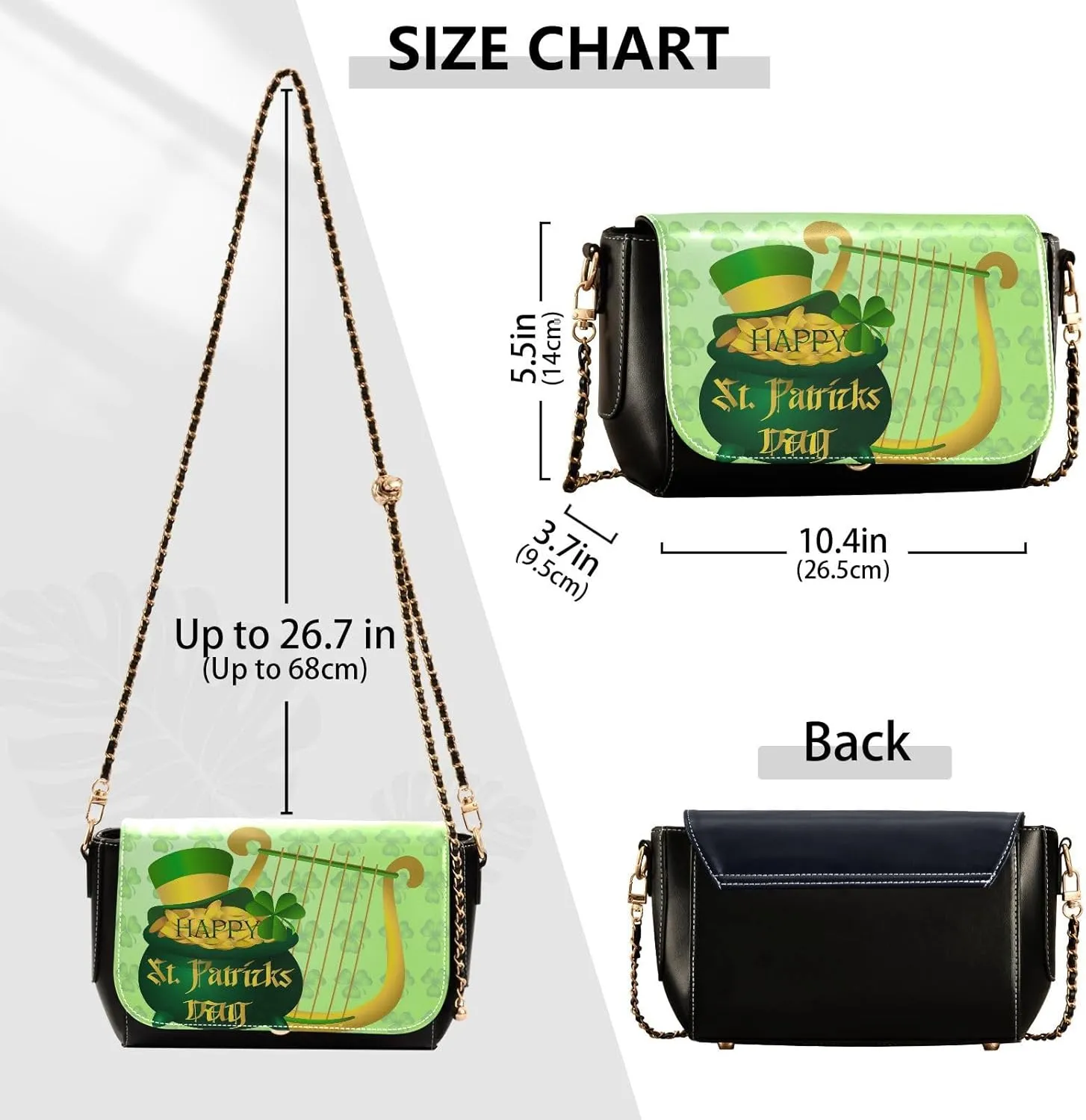 Crossbody Bags for Women Trendy Women's Black Shoulder Bag Small PU Leather Flap Cross Body Bag Handbags
