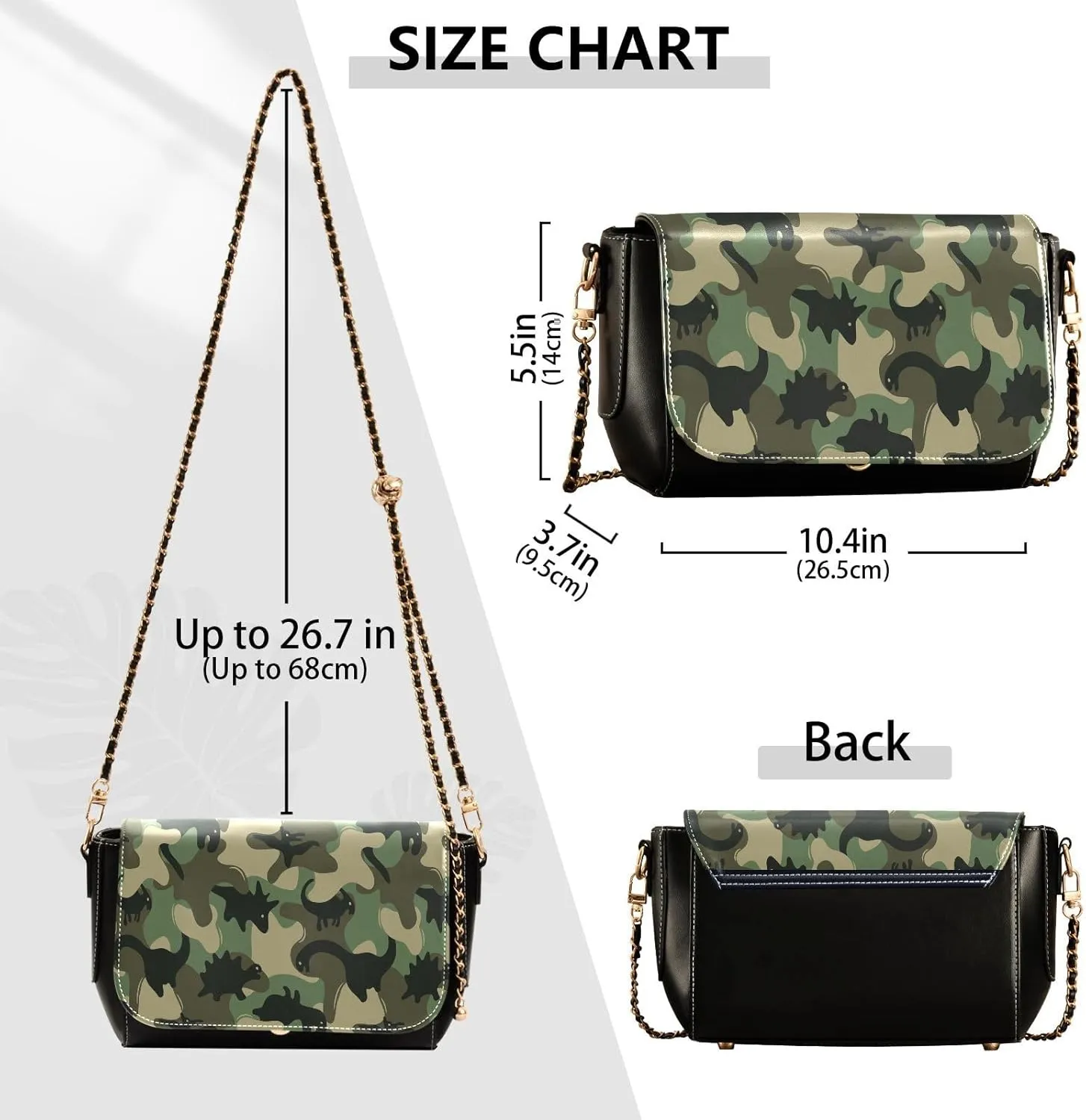 Crossbody Bags for Women Trendy Women's Black Shoulder Bag Small PU Leather Flap Cross Body Bag Handbags