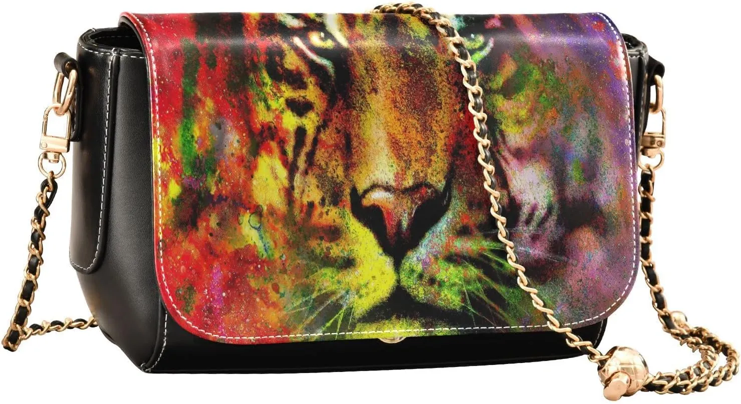 Crossbody Bags for Women Trendy Women's Black Shoulder Bag Small PU Leather Flap Cross Body Bag Handbags
