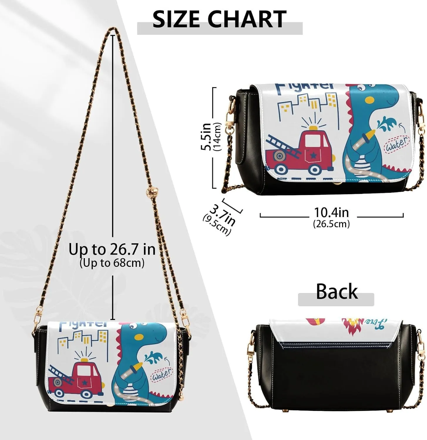 Crossbody Bags for Women Trendy Women's Black Shoulder Bag Small PU Leather Flap Cross Body Bag Handbags
