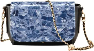 Crossbody Bags for Women Trendy Women's Black Shoulder Bag Small PU Leather Flap Cross Body Bag Handbags