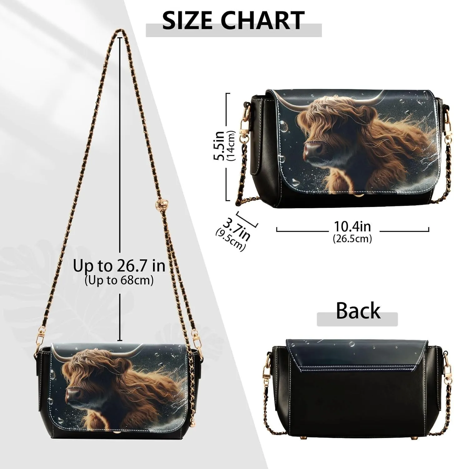 Crossbody Bags for Women Trendy Women's Black Shoulder Bag Small PU Leather Flap Cross Body Bag Handbags