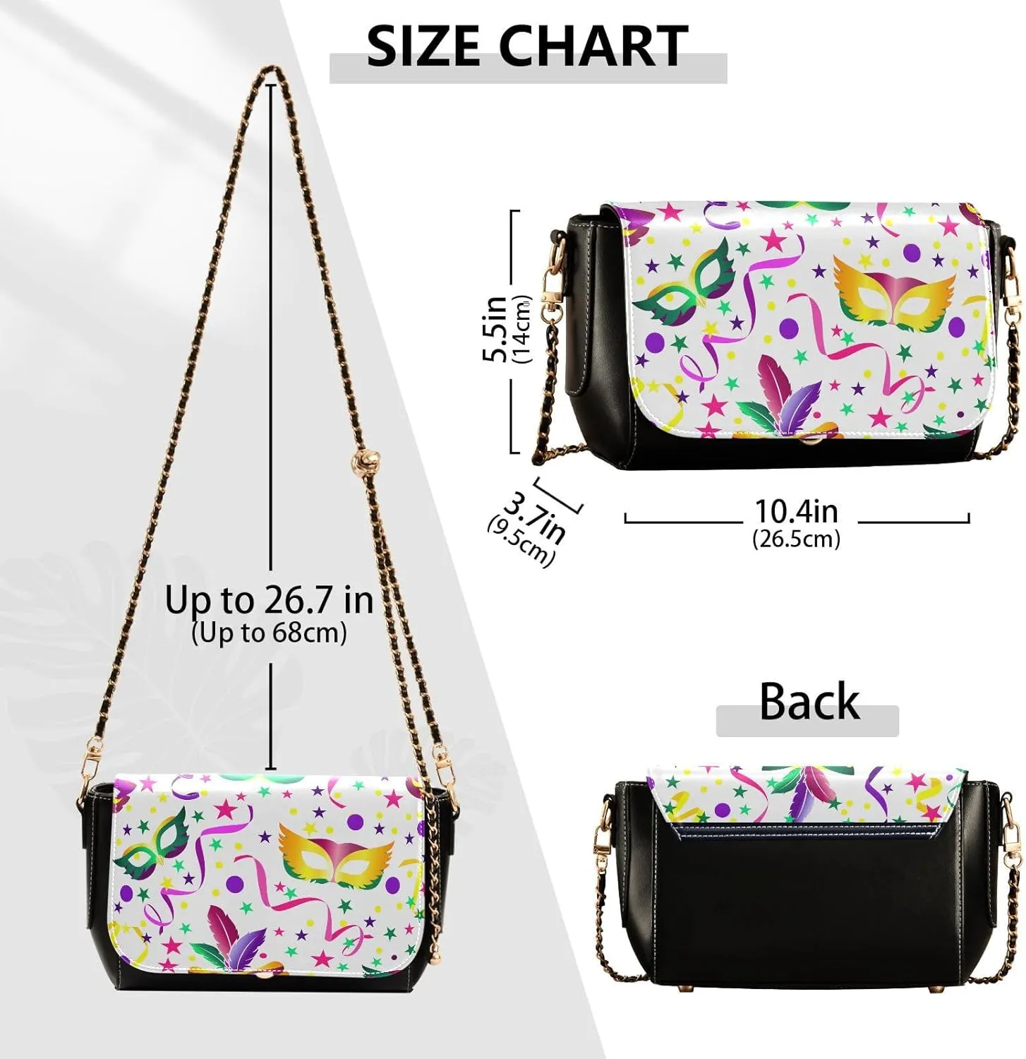 Crossbody Bags for Women Trendy Women's Black Shoulder Bag Small PU Leather Flap Cross Body Bag Handbags