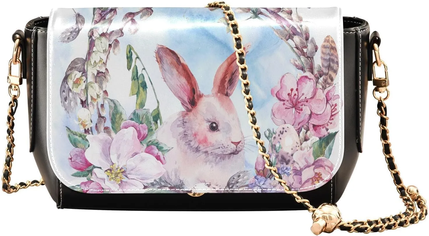 Crossbody Bags for Women Trendy Women's Black Shoulder Bag Small PU Leather Flap Cross Body Bag Handbags