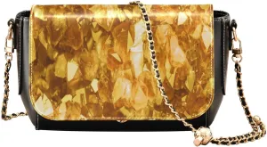 Crossbody Bags for Women Trendy Women's Black Shoulder Bag Small PU Leather Flap Cross Body Bag Handbags