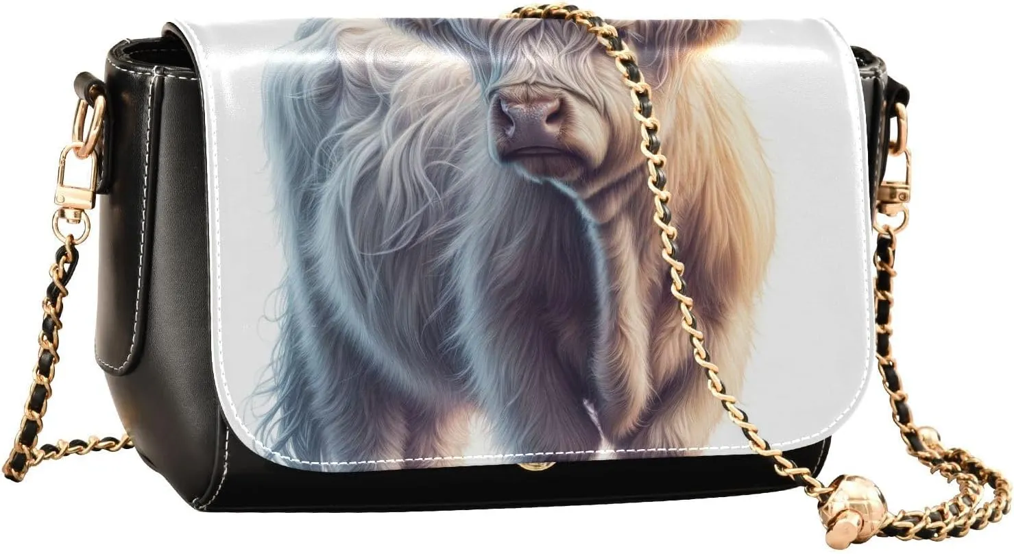 Crossbody Bags for Women Trendy Women's Black Shoulder Bag Small PU Leather Flap Cross Body Bag Handbags