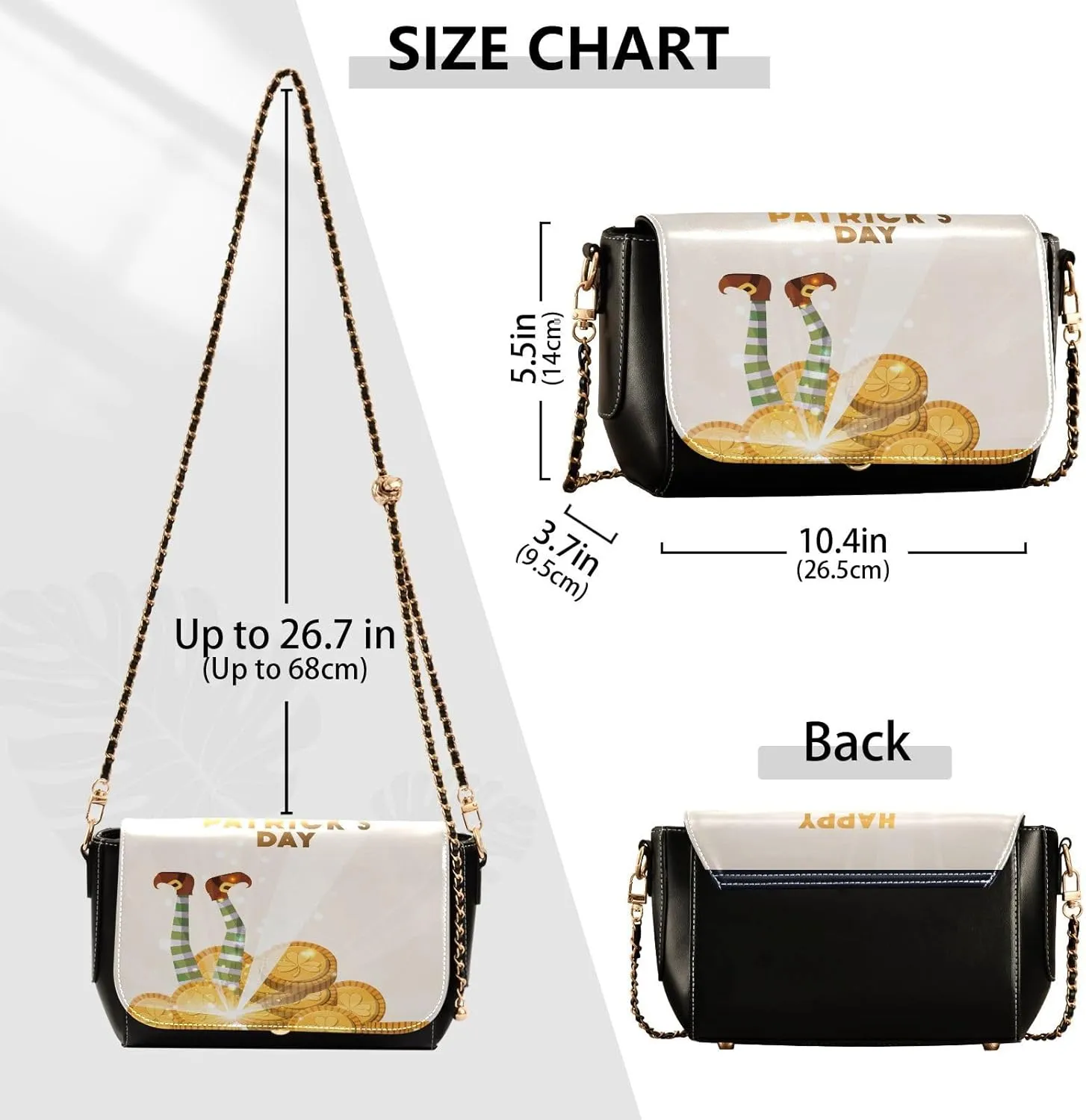 Crossbody Bags for Women Trendy Women's Black Shoulder Bag Small PU Leather Flap Cross Body Bag Handbags
