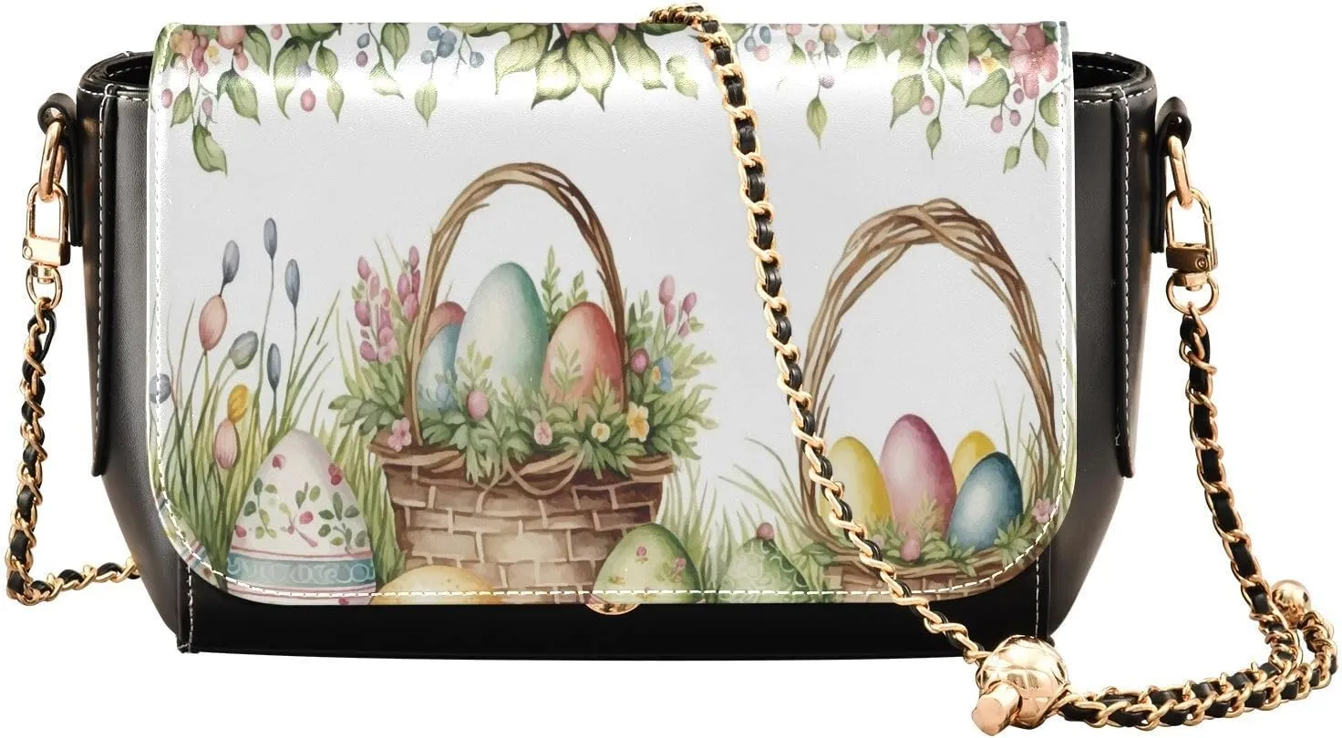 Crossbody Bags for Women Trendy Women's Black Shoulder Bag Small PU Leather Flap Cross Body Bag Handbags