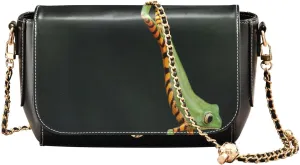 Crossbody Bags for Women Trendy Women's Black Shoulder Bag Small PU Leather Flap Cross Body Bag Handbags
