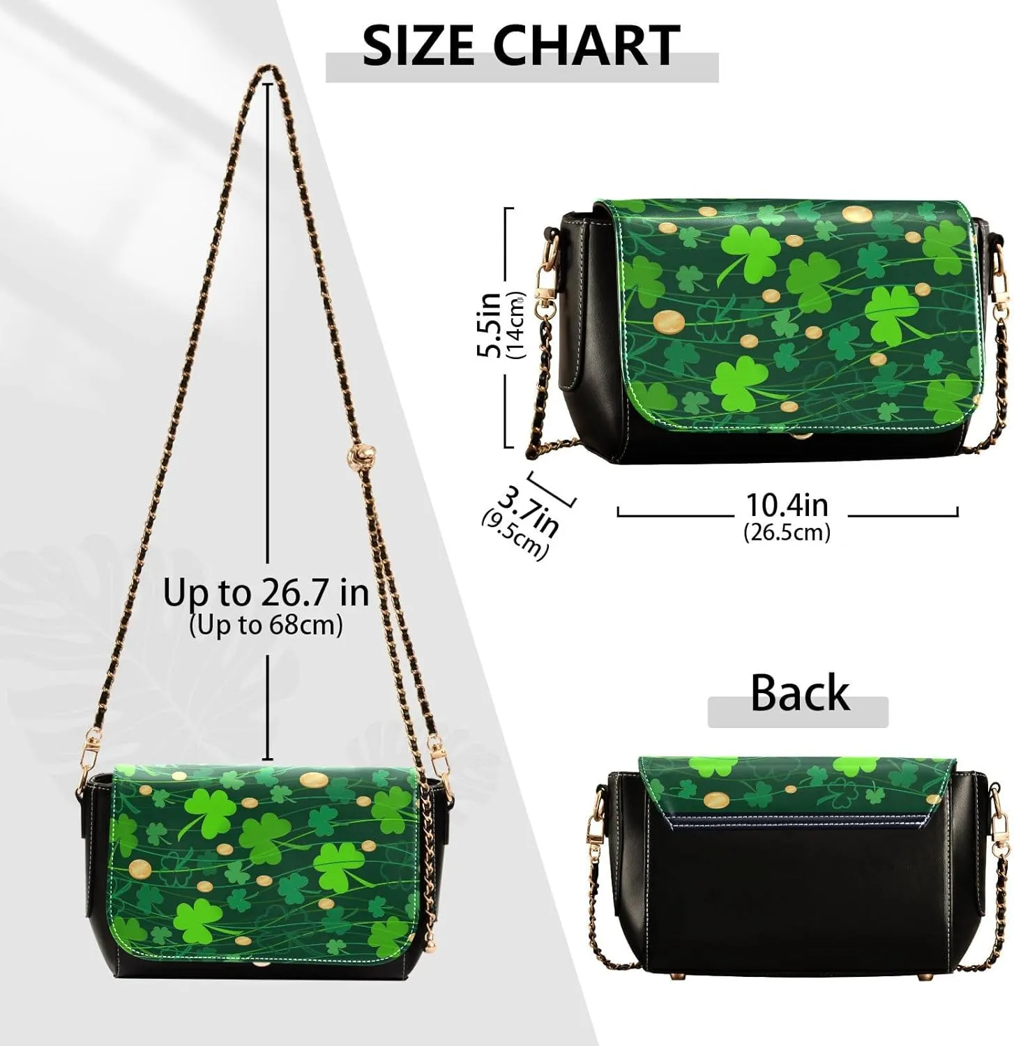 Crossbody Bags for Women Trendy Women's Black Shoulder Bag Small PU Leather Flap Cross Body Bag Handbags