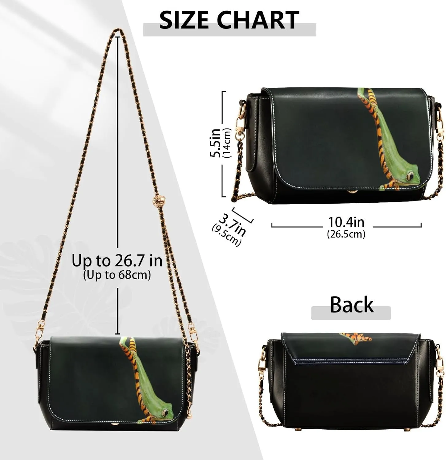 Crossbody Bags for Women Trendy Women's Black Shoulder Bag Small PU Leather Flap Cross Body Bag Handbags