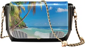 Crossbody Bags for Women Trendy Women's Black Shoulder Bag Small PU Leather Flap Cross Body Bag Handbags