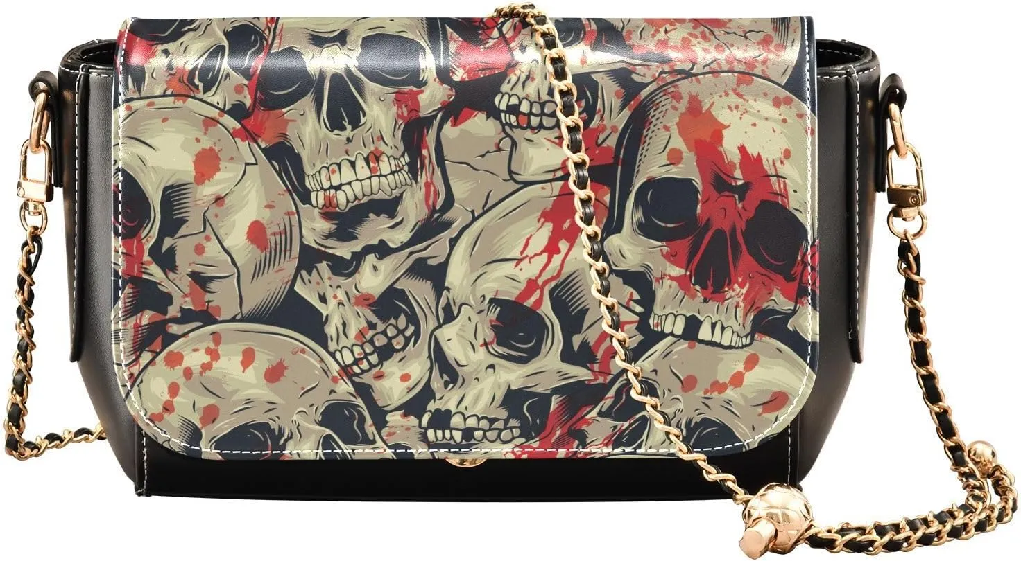 Crossbody Bags for Women Trendy Women's Black Shoulder Bag Small PU Leather Flap Cross Body Bag Handbags