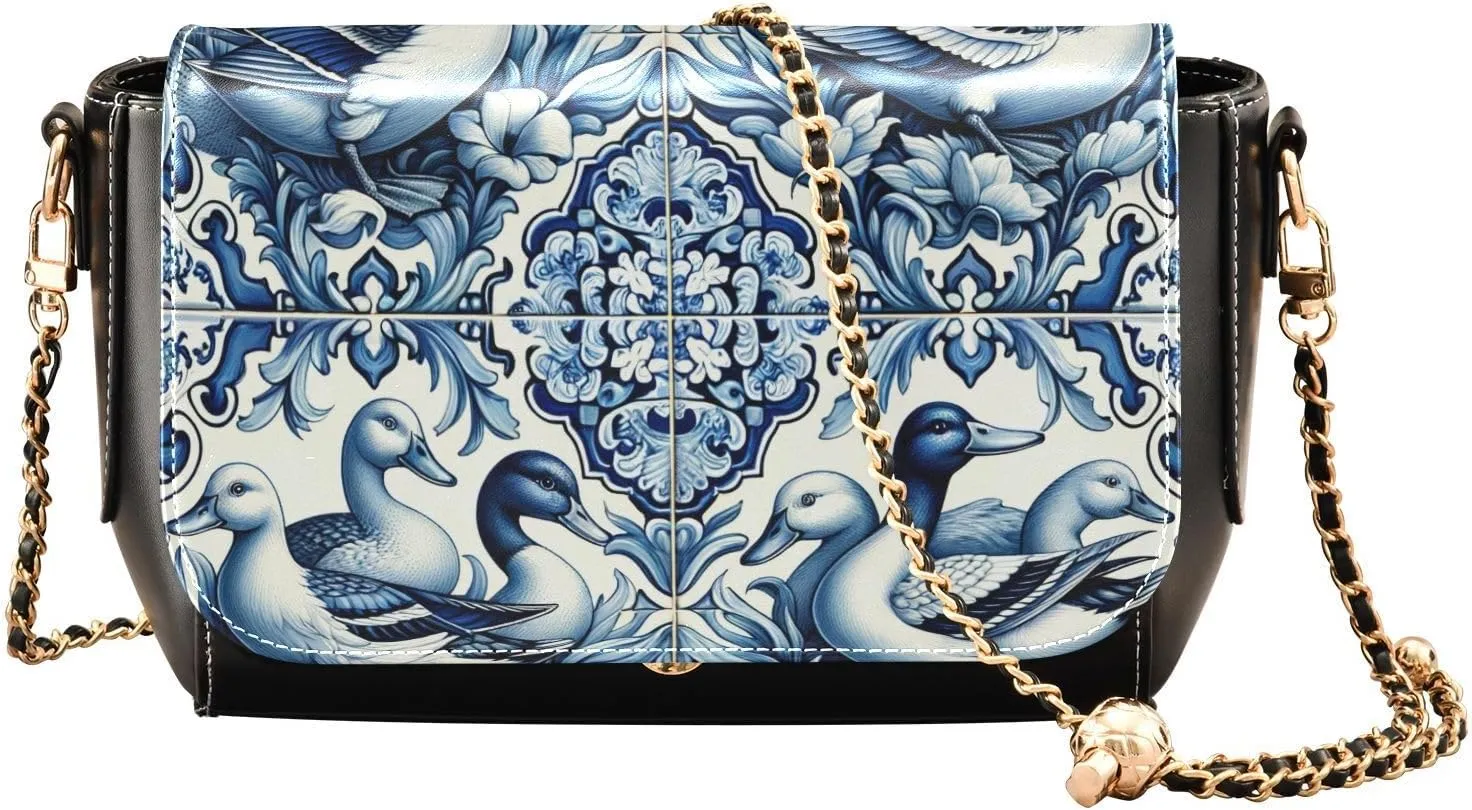 Crossbody Bags for Women Trendy Women's Black Shoulder Bag Small PU Leather Flap Cross Body Bag Handbags
