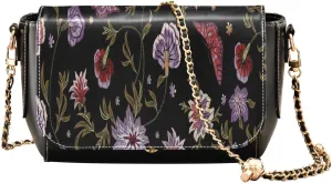 Crossbody Bags for Women Trendy Women's Black Shoulder Bag Small PU Leather Flap Cross Body Bag Handbags