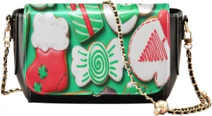Crossbody Bags for Women Trendy Women's Black Shoulder Bag Small PU Leather Flap Cross Body Bag Handbags