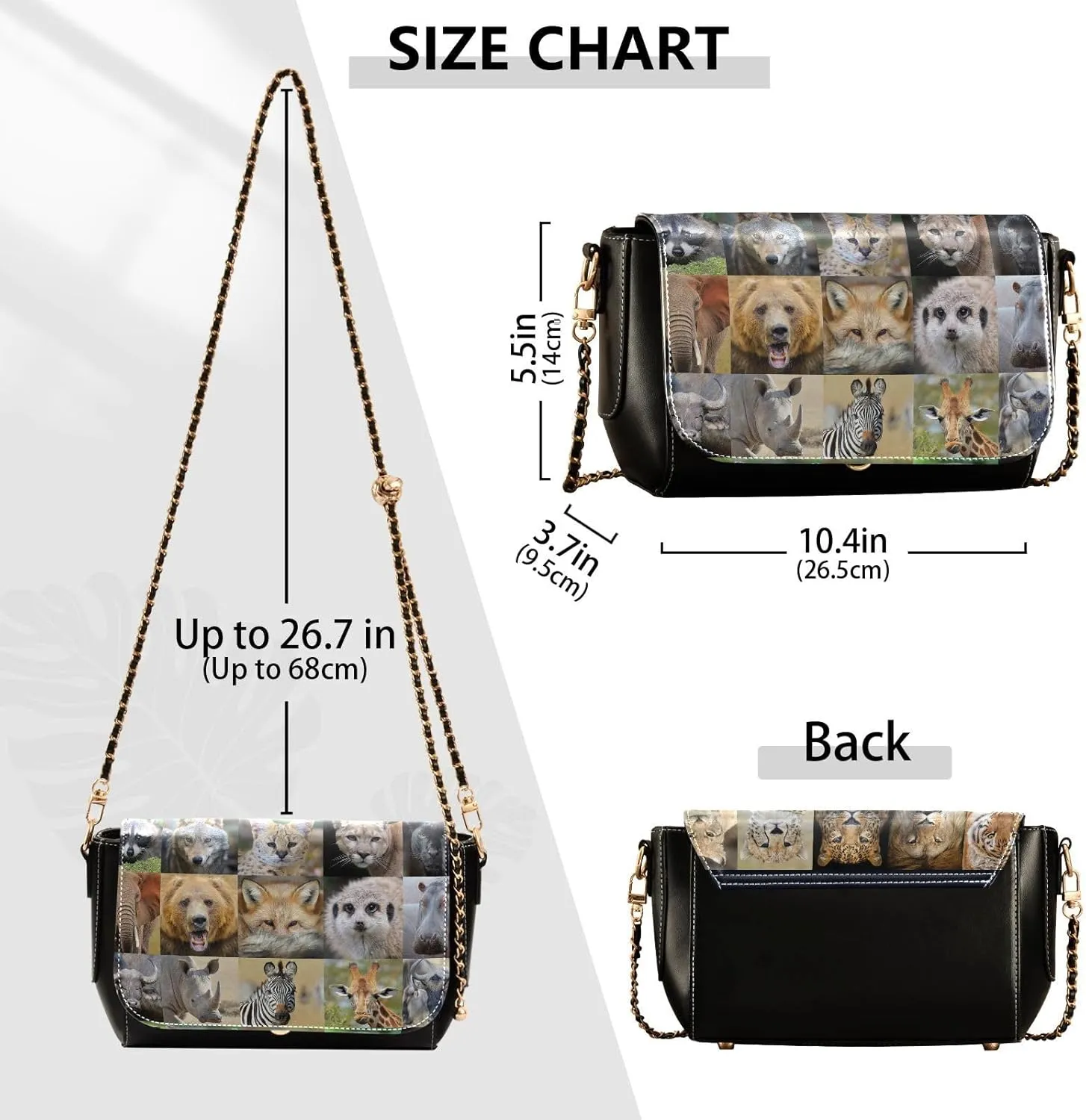 Crossbody Bags for Women Trendy Women's Black Shoulder Bag Small PU Leather Flap Cross Body Bag Handbags