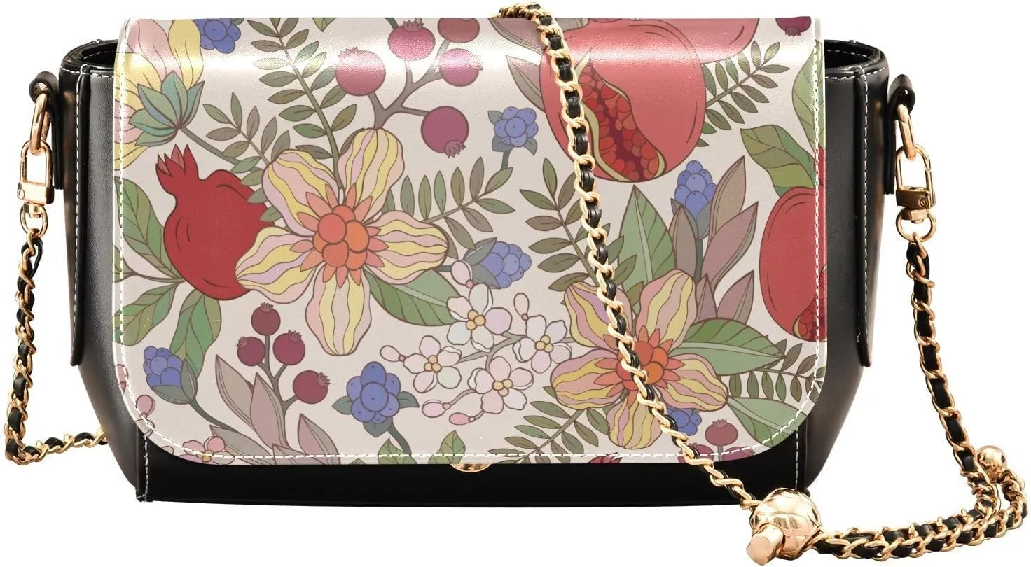 Crossbody Bags for Women Trendy Women's Black Shoulder Bag Small PU Leather Flap Cross Body Bag Handbags